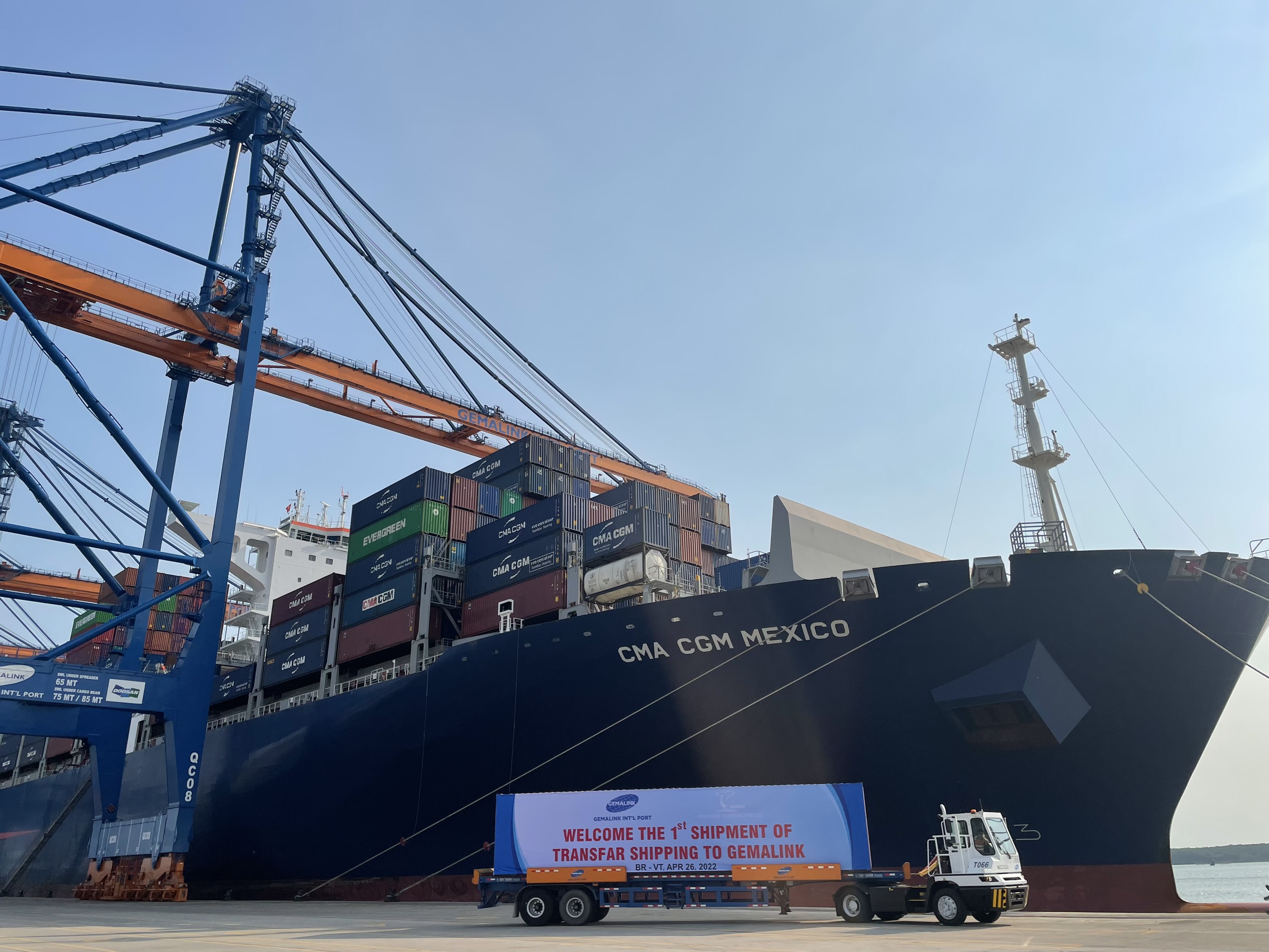 Đón chào những lô hàng đầu tiên của Transfar Shipping cập cảng Gemalink