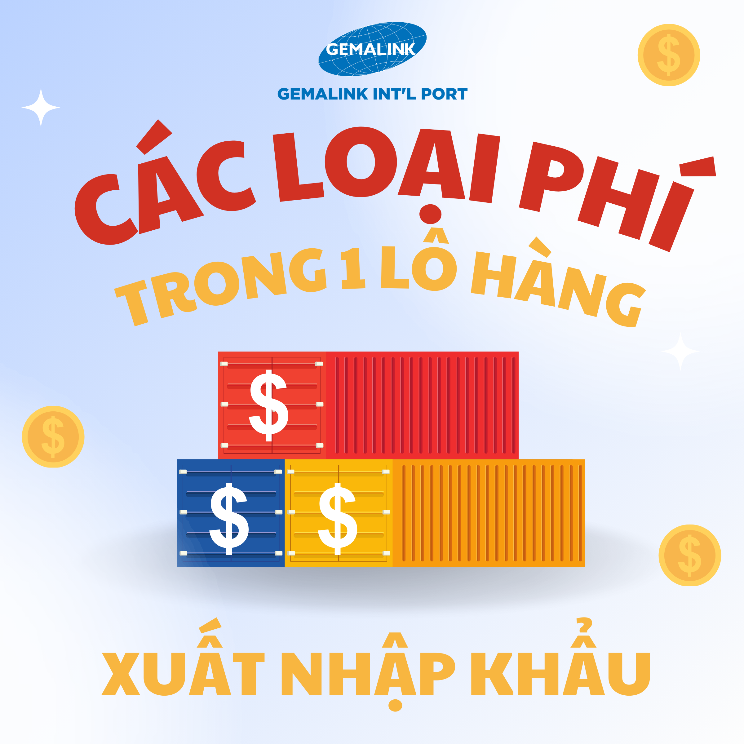 Các loại phí trong một lô hàng xuất nhập khẩu