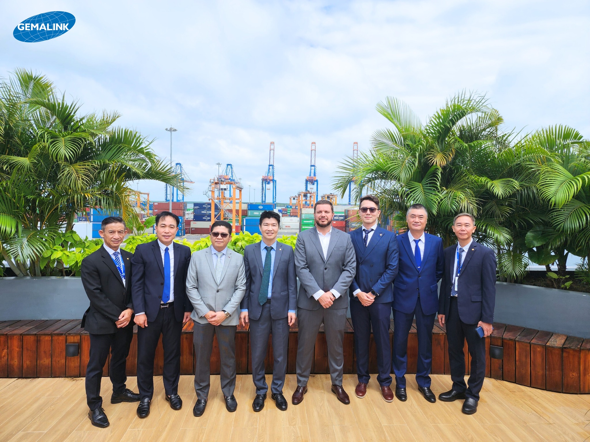 Chào đón đoàn Evergreen đến thăm cảng Gemalink