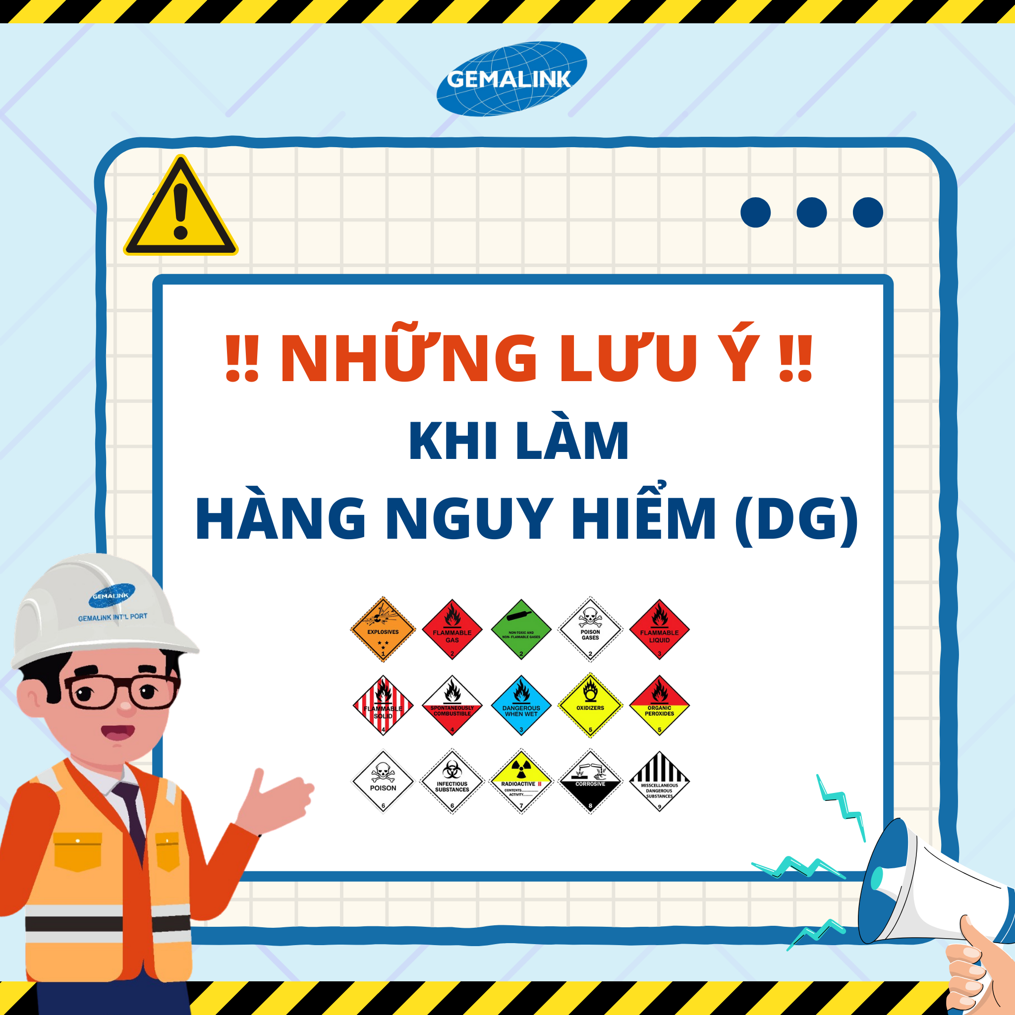 ❌ NHỮNG LƯU Ý KHI LÀM HÀNG NGUY HIỂM ❌