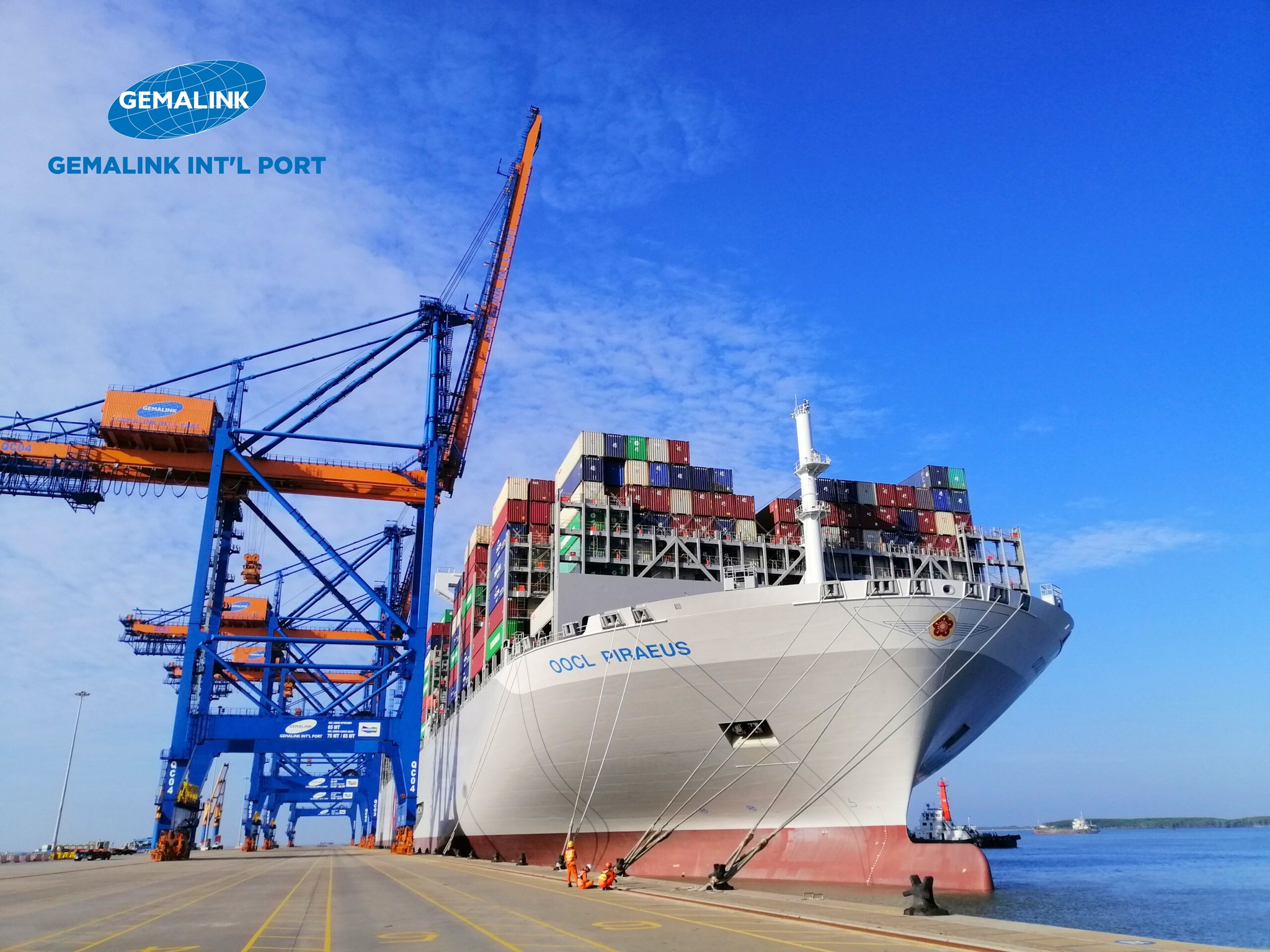 Chào đón OOCL Piraeus đến Việt Nam và cập tại cảng Gemalink